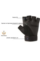 Single Sword Yarım Parmak Taktik Eldiven Bisiklet Motosiklet Outdoor Eldiven HAKİ - XL