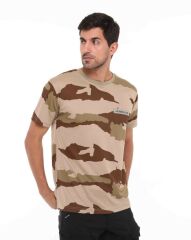 Yakasız Kısa Kol T-Shirt Jambar Ç.KAMUFLAJ - XL