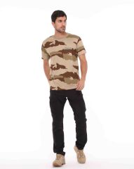 Yakasız Kısa Kol T-Shirt Jambar Ç.KAMUFLAJ - XL