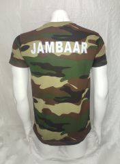 Yakasız Kısa Kol T-Shirt Jambar USA - L