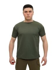 Single Sword Bisiklet Yaka Kısa Kol Taktik T-shirt HAKİ - 2XL