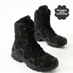 Single Sword Fermuarlı Outdoor Kadın&Erkek Taktik Askeri Bot ve Postal 4 Mevsim SS602 SİYAH - 37