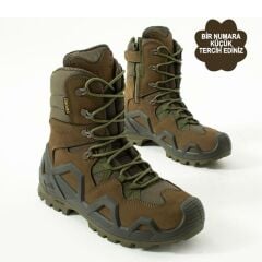 Single Sword Fermuarlı Outdoor Kadın&Erkek Taktik Askeri Bot ve Postal 4 Mevsim SS602 HAKİ - 47