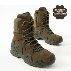 Single Sword Fermuarlı Outdoor Kadın&Erkek Taktik Askeri Bot ve Postal 4 Mevsim SS602 HAKİ - 47
