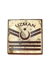 Single Sword Uzman Yazılı Plastik Jandarma Eğitim Rütbesi UZM.ÇVŞ.7