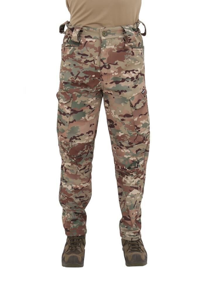 Single Sword Outdoor Softshell Su Geçirmez Erkek&Kadın Kışlık Kayak Pantolonu MULTİCAM - 3XL
