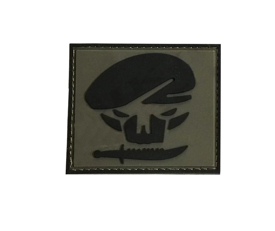 Single Sword BERE-BIÇAK Plastik Patch - Peç 6Cm X 6Cm HAKİ