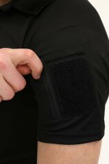 Single Sword Regular Fit Polo Yaka Kısa Kollu Erkek Tişört SİYAH - 2XL