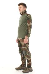 Single Sword Dizlikli Kamuflaj Tactical Erkek Pantolon - Outdoor Taktik Pantolon USA - 3XL