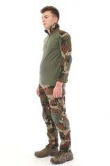 Single Sword Dizlikli Kamuflaj Tactical Erkek Pantolon - Outdoor Taktik Pantolon USA - 3XL