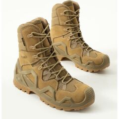 SS603 Su Geçirmez Bağcıklı Taktilk/outdoor Kışlık Askeri Uzun Bej Çöl Botu BEJ - 47