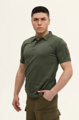 Single Sword Regular Fit Polo Yaka Kısa Kollu Erkek Tişört HAKİ - XL