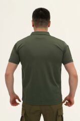 Single Sword Regular Fit Polo Yaka Kısa Kollu Erkek Tişört HAKİ - XL