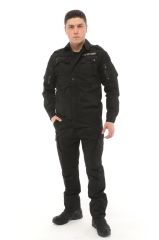 Single Sword Outdoor Unisex Kışlık Gömlek&Pantolon Alt Üst Takım SİYAH - 2XL