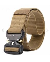 Single Sword Kobra Kemer 125 Cm X 3.8 Cm - Taktik Outdoor ve Koruma Pantolon Kemeri BEJ