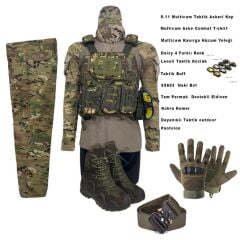 Single Sword Airsoft  Açık hava Oyunları ve outdoor İçin Multicam Taktik Takım - Set