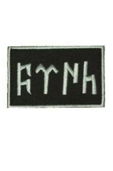 Single Sword Göktürkçe TÜRK Yazılı  Ay Yıldız Nakış Patch - Cırtlı Peç KIRMIZI-BEYAZ