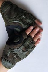 Mechanix Yarım Parmak Eldiven- Taktik Destekli Mexhanix Kadın Erken unisex Eldiven XL - HAKİ
