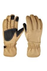 Single Sword Softshell Soğuk, Rüzgar ve Su Geçirmez Dokunmatik Eldiven, Motosiklet ve Taktik Eldiven BEJ - XL