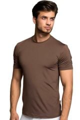 Thermoform HZT18003 Microfiber Kısa Kol Fanila KAHVE - XL