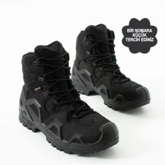 Single Sword SS611 Su Geçirmez Asker Polis Kısa Tactical Bot SİYAH - 37