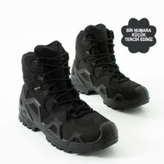 Single Sword SS611 Su Geçirmez Asker Polis Kısa Tactical Bot SİYAH - 37