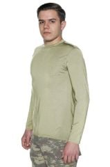 Single Sword Uzun Kol Microfiber T-Shirt - Tişört SİYAH - XL