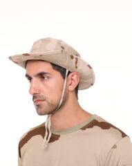 Single Sword Jungle Kep - Şapka - Katlanabilir Safari Fötr Şapkası SİYAH