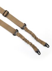 Single Sword Çift (İki) Nokta Yaylı Askı Kayışı KAHVE