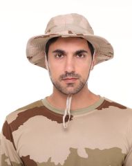 Single Sword Jungle Kep - Şapka - Katlanabilir Safari Fötr Şapkası Ç.KMF
