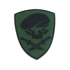 Single Sword Komando Bere-Bıçak Plastik Patch - Peç KIRMIZI1