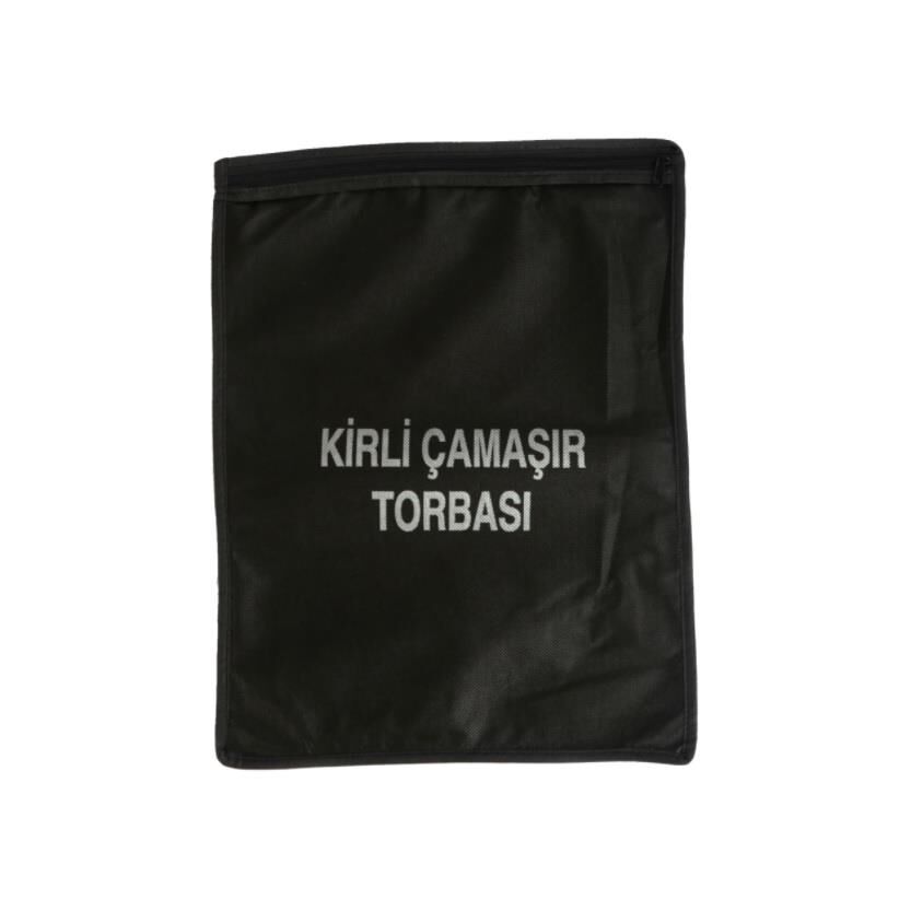Single Sword Fermuarlı Bedelli & Acemi Asker Kirli Çamaşır Torbası, Siyah