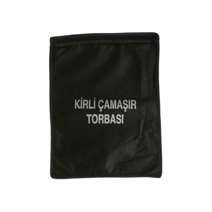 Single Sword Fermuarlı Bedelli & Acemi Asker Kirli Çamaşır Torbası, Siyah