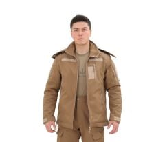 Single Sword Su&Rüzgâr Geçirmez Kapüşonlu Softshell Kışlık Erkek Mont ATACS - 3XL