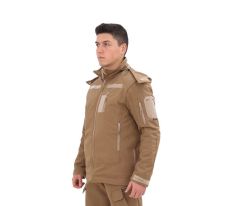 Single Sword Su&Rüzgâr Geçirmez Kapüşonlu Softshell Kışlık Erkek Mont ATACS - 2XL