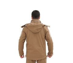 Single Sword Su&Rüzgâr Geçirmez Kapüşonlu Softshell Kışlık Erkek Mont JAN - S