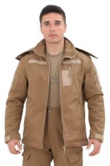 Single Sword Su&Rüzgâr Geçirmez Kapüşonlu Softshell Kışlık Erkek Mont ATACS - 2XL