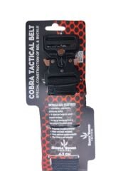 Single Sword Kobra Kemer - Taktik Outdoor ve Koruma Pantolon Kemeri Yerli 115 CM - SİYAH