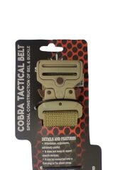 Single Sword Kobra Kemer - Taktik Outdoor ve Koruma Pantolon Kemeri Yerli 135 CM - BEJ