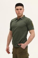 Single Sword Kısa Kollu Taktik  Polo Yaka Tişört HAKİ - 2XL