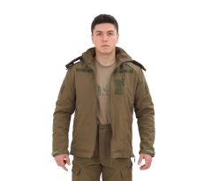 Single Sword Su&Rüzgâr Geçirmez Kapüşonlu Softshell Kışlık Erkek Mont HAKİ - 3XL