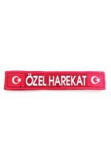 Single Sword Özel Harekat 3X17Cm Nakış Patch - Peç KIRMIZI