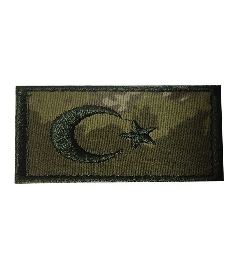 Single Sword Nakış Bayrak Patch - Peç 7 Cm X 3,5Cm Y.TSK