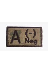 Single Sword Nakış Kan Grubu Patch - Peç JAN - AB RH (-)
