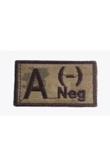 Single Sword Nakış Kan Grubu Patch - Peç JAN - AB RH (-)