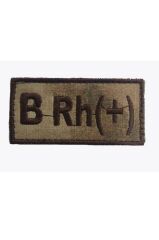 Single Sword Nakış Kan Grubu Patch - Peç JAN - AB RH (-)