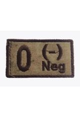Single Sword Nakış Kan Grubu Patch - Peç JAN - AB RH (-)