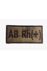 Single Sword Nakış Kan Grubu Patch - Peç JAN - AB RH (-)