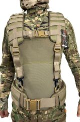 Single Sword Askılı Molle Kemer Açık Hücum Yeleği BEJ