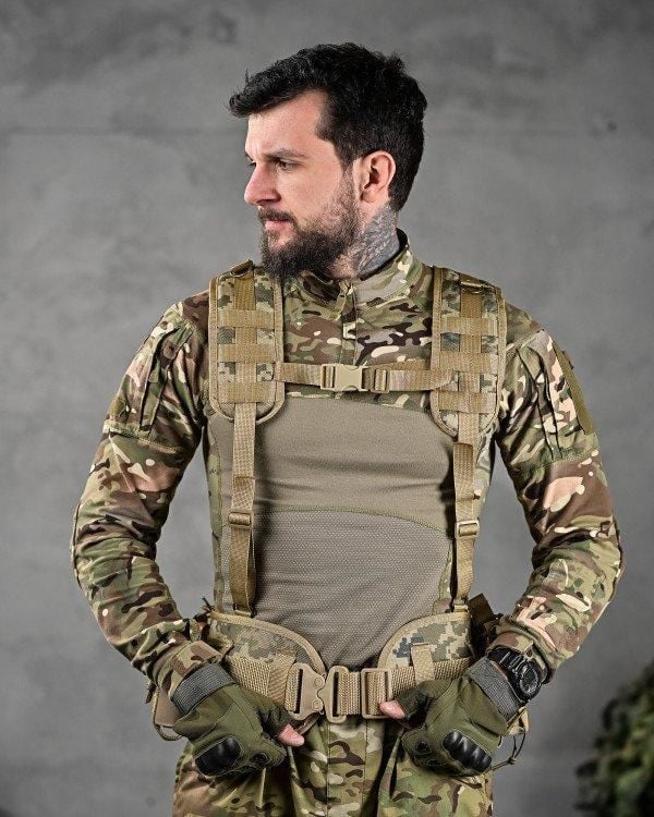 Single Sword Çeçen Yeleği (Çantasız) BEJ